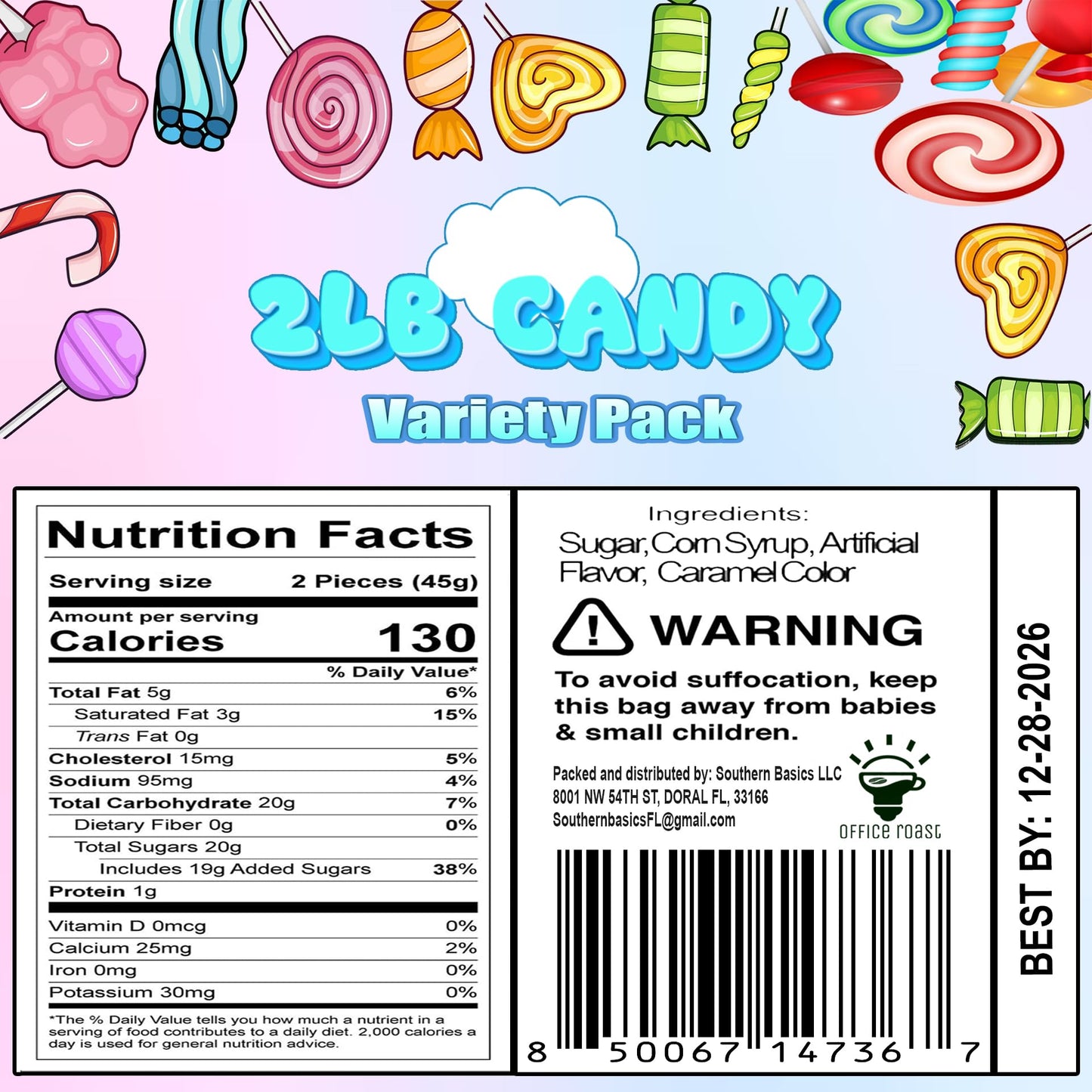 Ultimate Assorted Candy Party Mix - Office Roast - | Individually Wrapped Candy | - Chews and Sweets For Office, Parties, Kids,