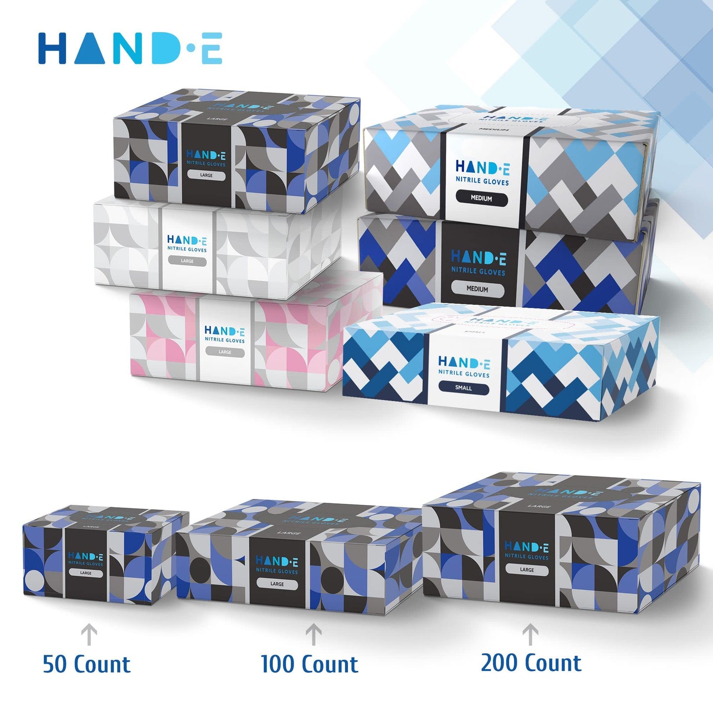 Hand-E Touch Black Nitrile Disposable Gloves Small, 100 Count - Bbq, Tattoo, Hair Dye, Cooking, Mechanic Gloves - Powder And Lat