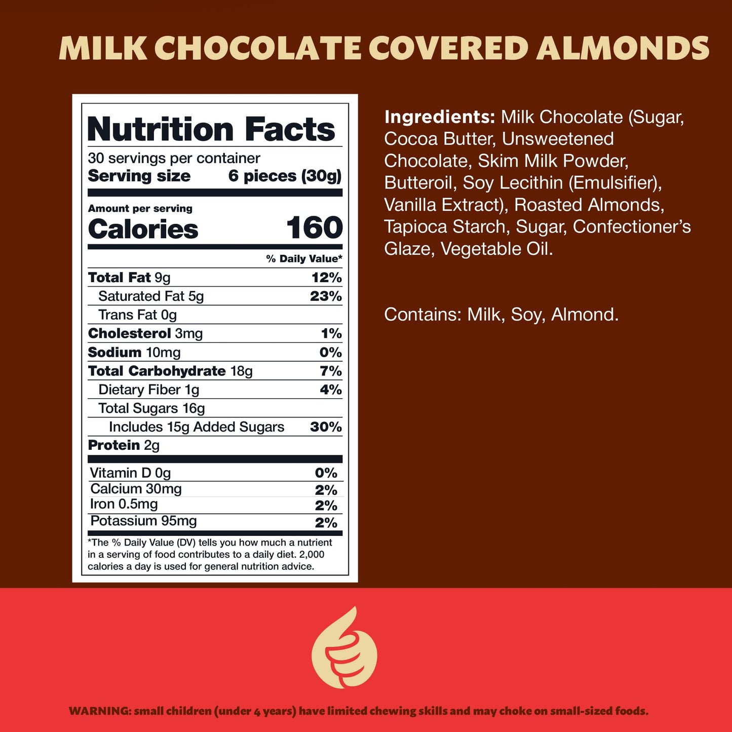 Milk Chocolate Covered Almonds | 2-Pound Bag | Classic Delight