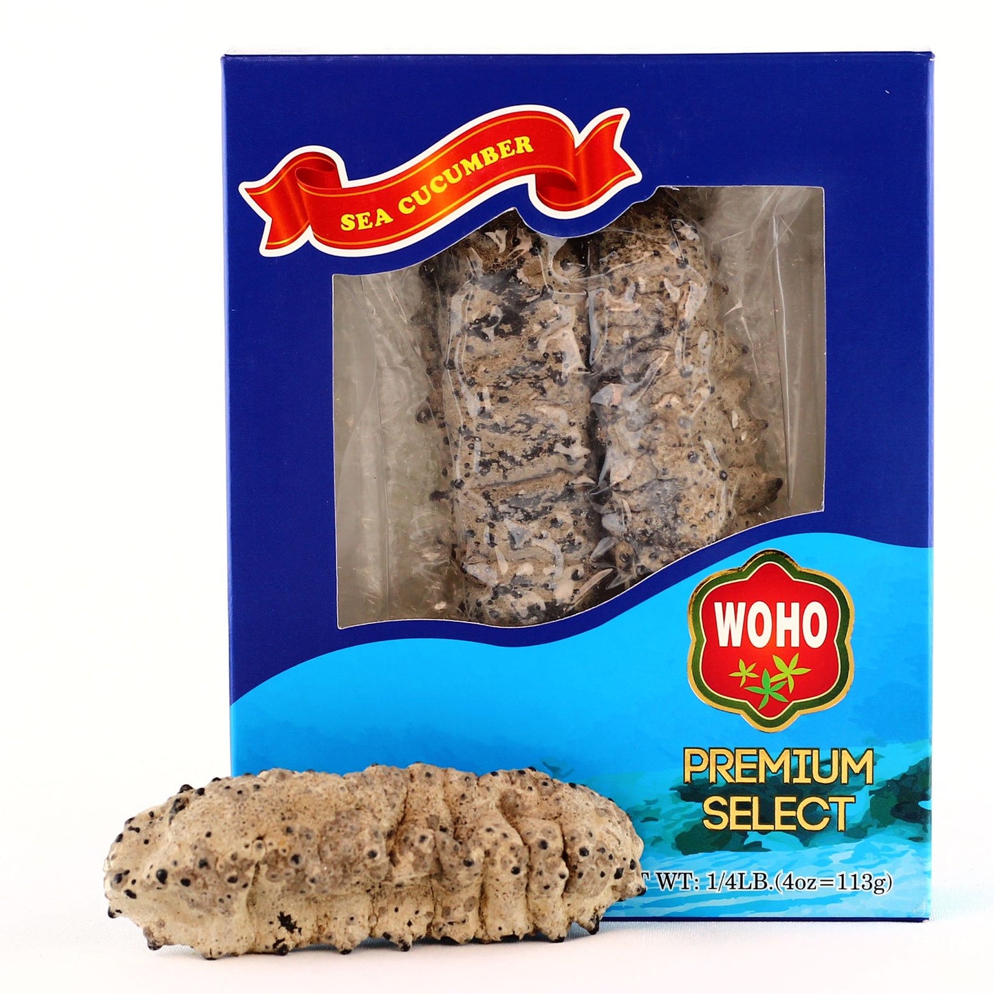 WOHO American Wild Caught Sea Cucumber Large - 4 Oz