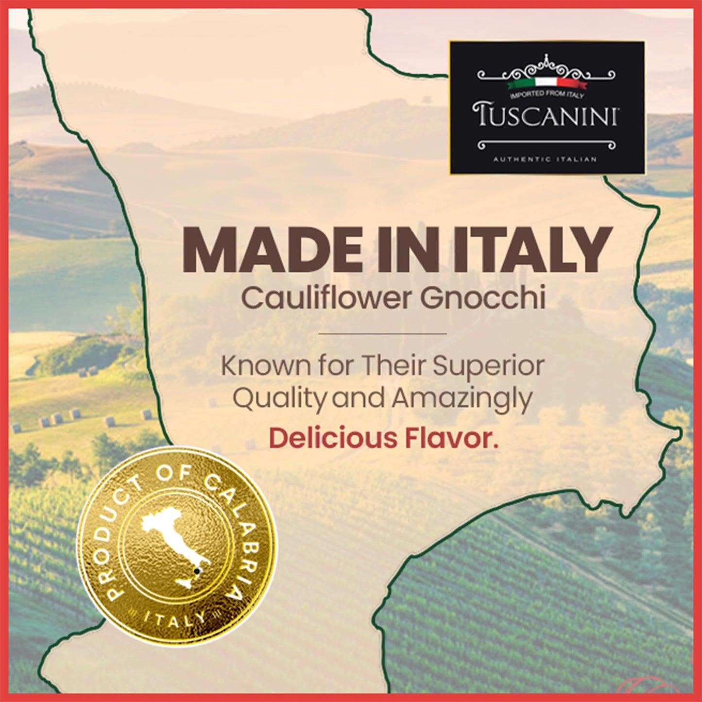 Tuscanini Cauliflower Gnocchi 16Oz (6 Pack) | Imported From Italy, Low Fat, Ready In Minutes!