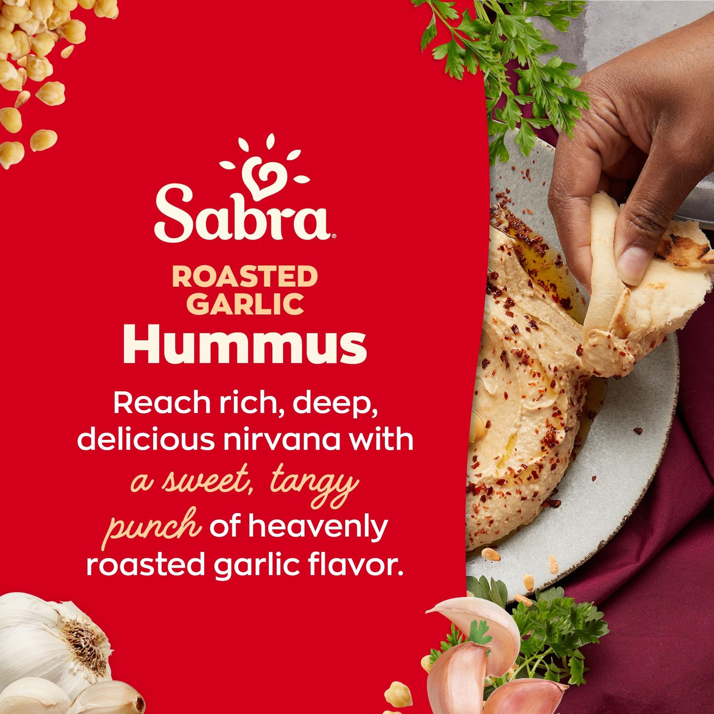 Sabra, Roasted Garlic Hummus, 10 oz
