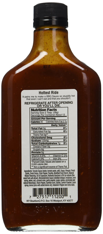 spirit-inspired flavor Q BBQ Sauce, 12.7 Fl Oz, Pappys Hottest Ride in Town, Pack of 1
