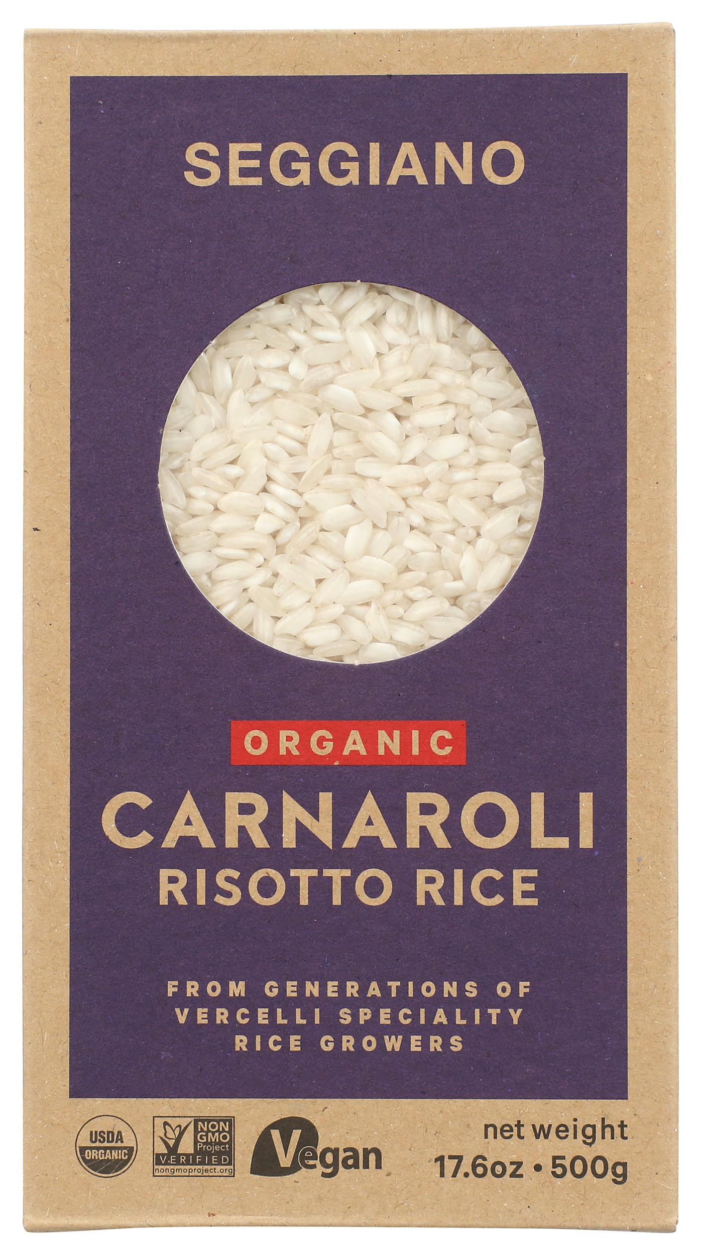 Seggiano, Rice Carnaroli Risotto Organic, 18 Ounce