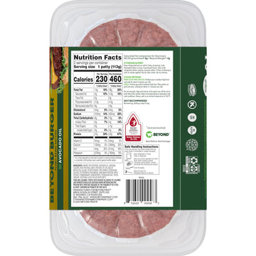 Beyond Meat, Plant-Based Patties, 8 Ounce