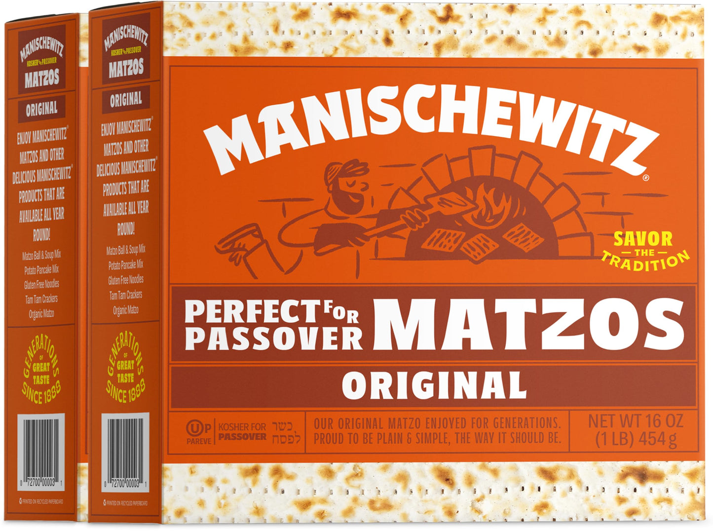 Manischewitz Passover Matzos Breakers Fresh And Crispy Matzah. (2 Pack) Total 2 Lbs.