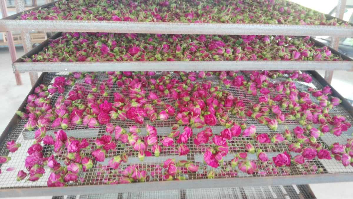 TooGet Organic Dried Red Rose Buds & Petals, Culinary Food Grade, 8 Oz, Pack of 1