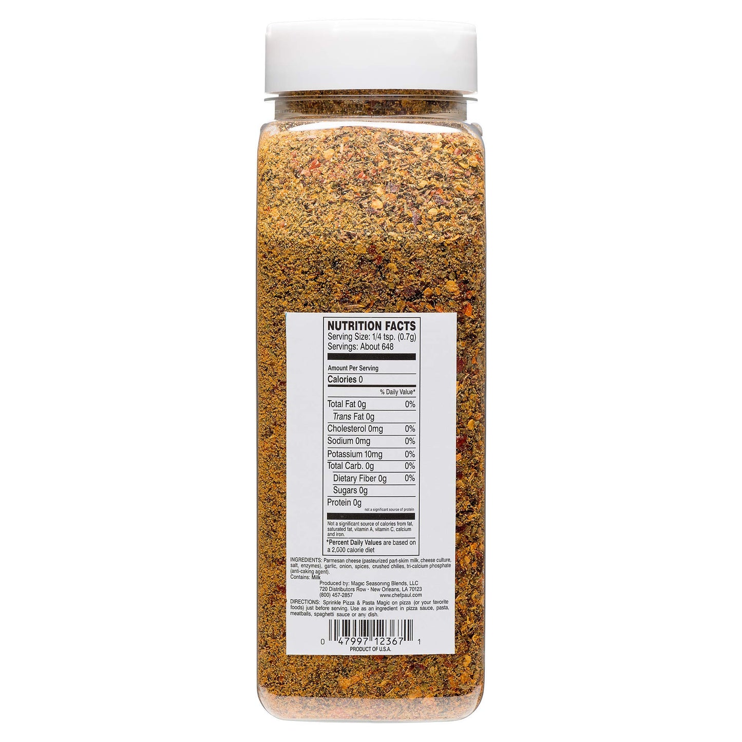 Chef Paul Prudhomme'S Magic Seasoning Herbal Pizza & Pasta Magic, 16-Ounce