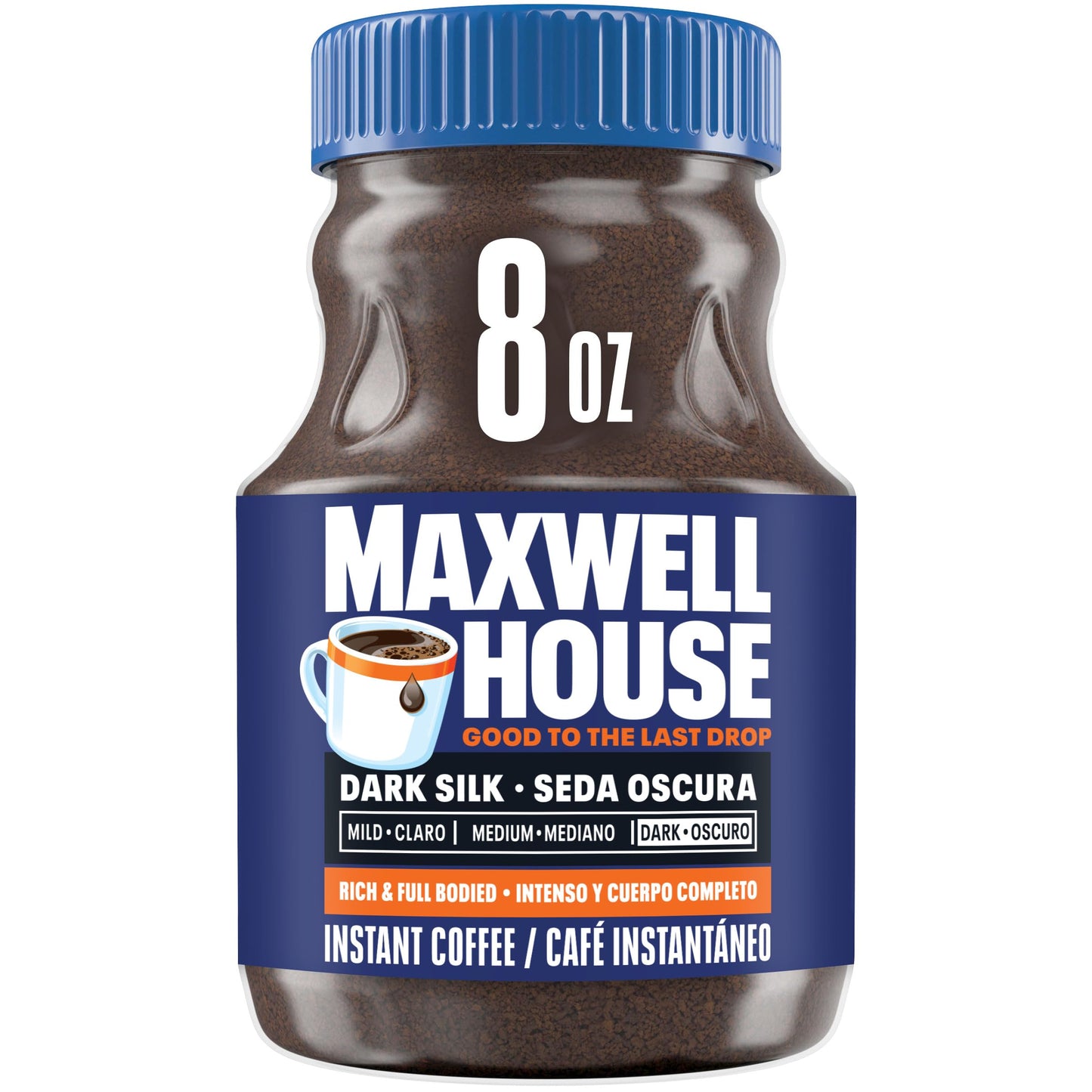 Maxwell House Dark Silk Instant Coffee 8 Oz