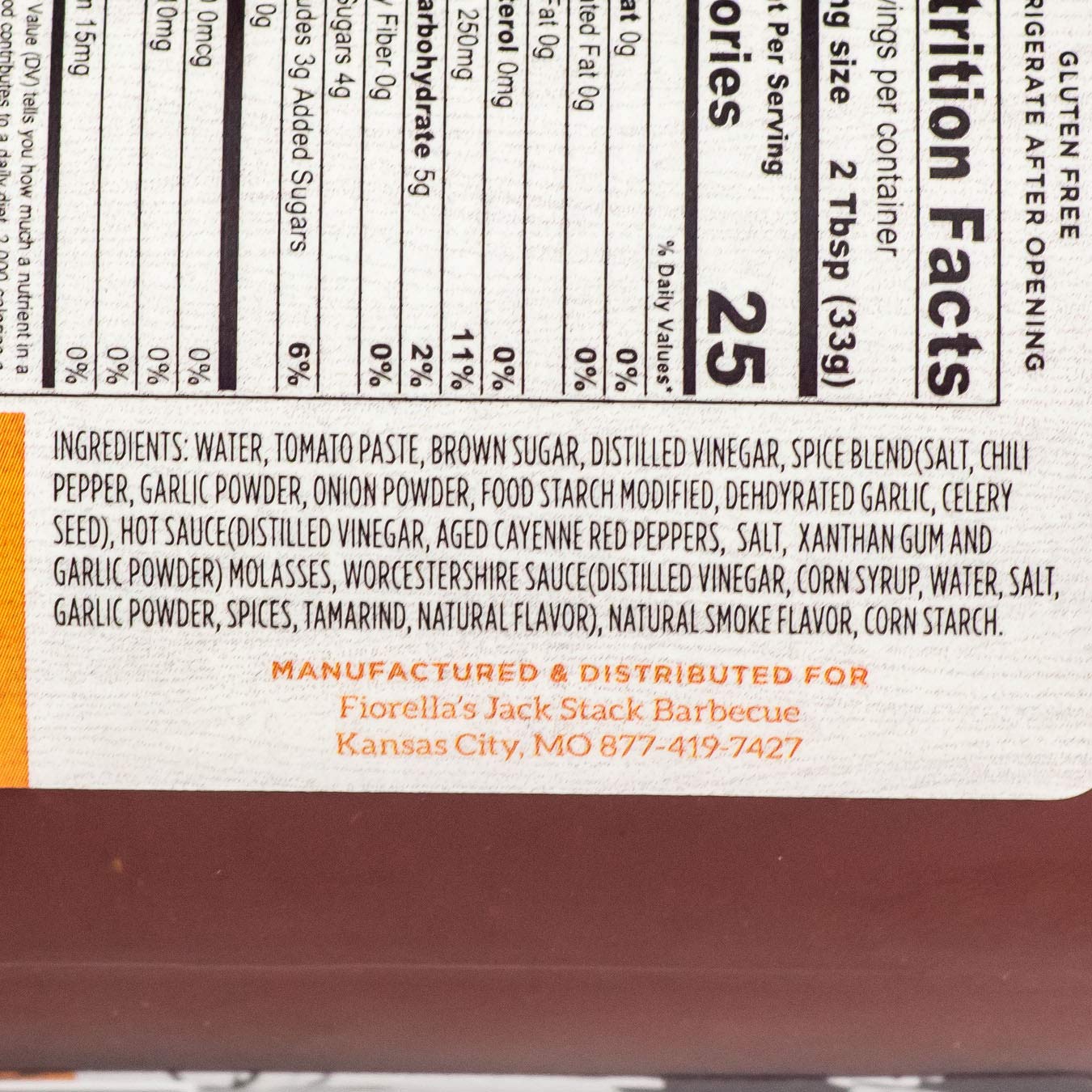 Jack Stack Barbecue Kansas city Original BBQ Sauce 18.6 oz. - case of: 1