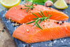 Fresh Atlantic Salmon Fillets, Skinless, Best Premium Quality in the US, Center Cut, Perfectly Trimmed, - 16 x 6 Oz. (6.0 Lb.) -