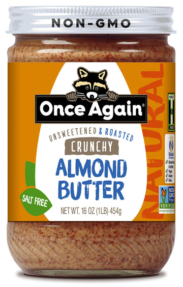 ONCE AGAIN NUT BTTR Almond CRNCH, 16 OZ, PK- 6