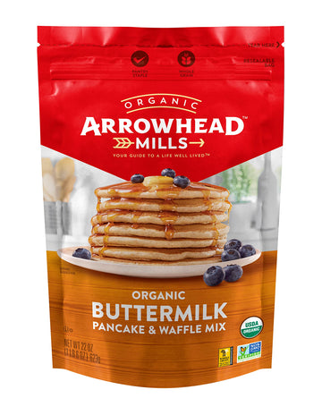Arrowhead Mills Buttermilk Pancake & Waffle Mix, 22 Ounce (Pack Of 6)