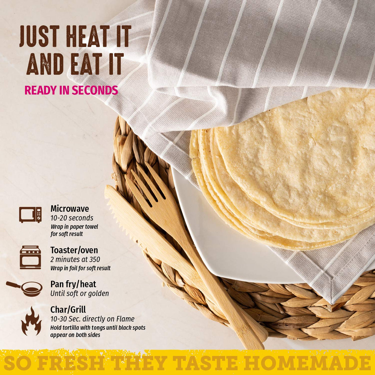 Del Campo Soft Corn Tortillas - 6 Inch Round 1Lb. Bag. 100% Delicious, Gluten Free and All-Authentic Mexican Food. Many Serving