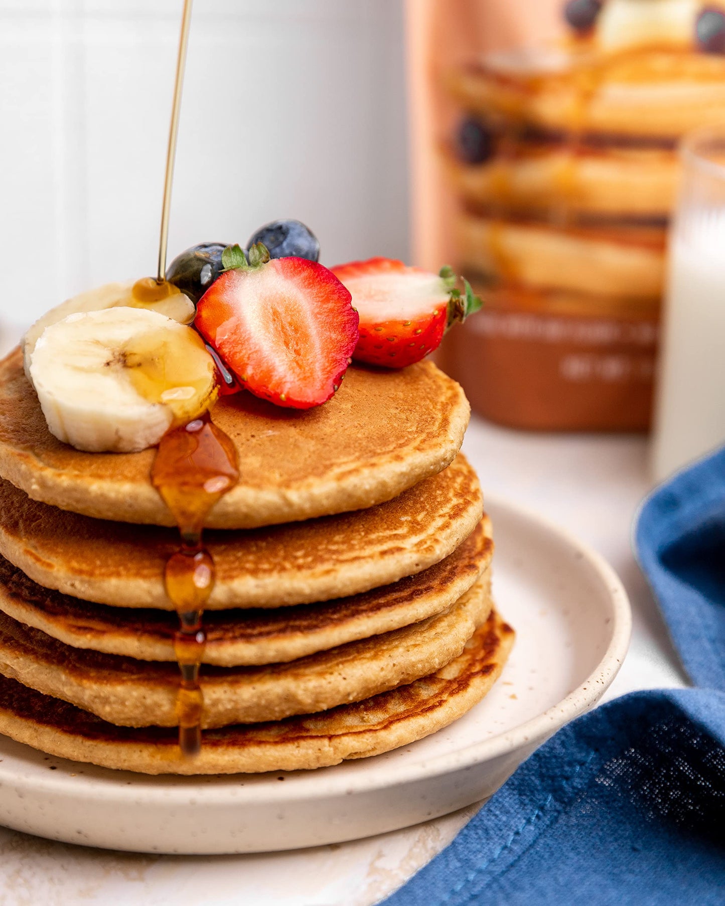 Miss Jones Baking Original Oat Pancake And Waffle Mix - Made With Oat Flour, Gluten Free, 10G Of Protein, 100% Whole Grains,13.99 Ounce (Pack Of 1)