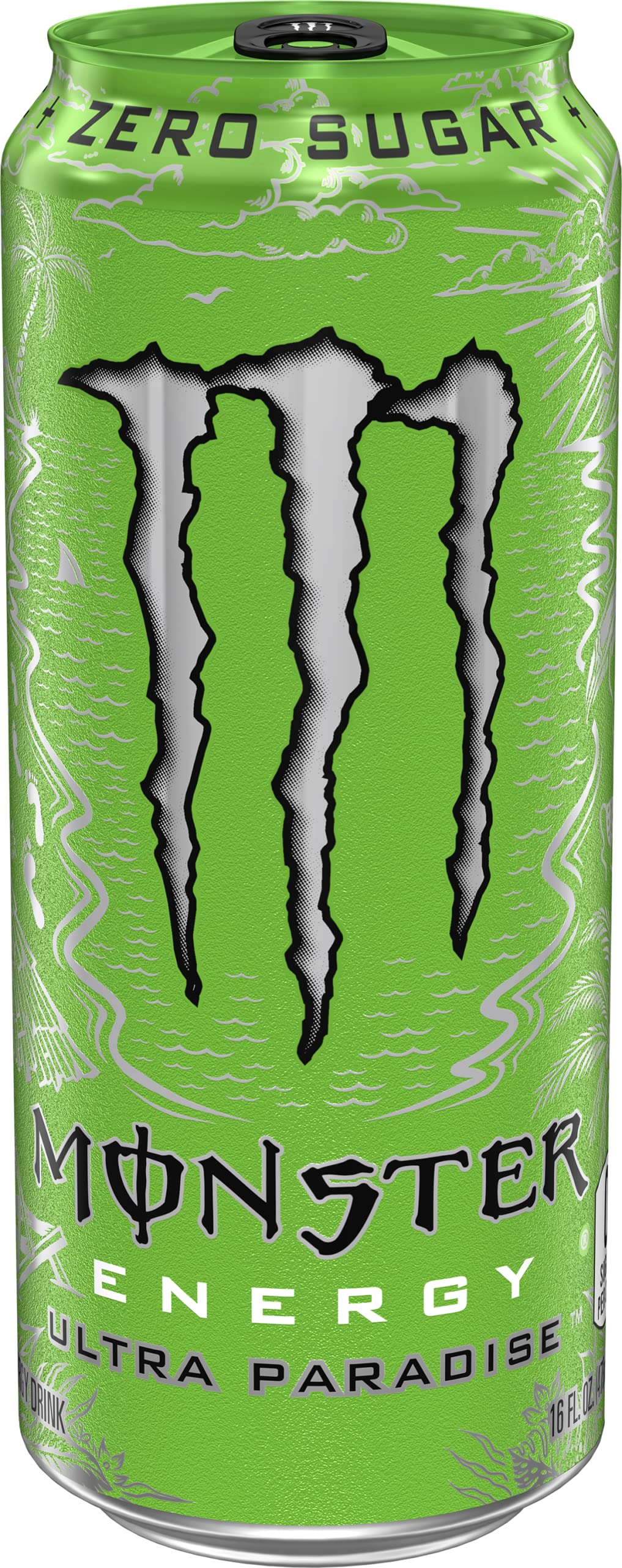 Monster Energy Ultra Paradise Sugar Free Energy Drink, 16 Ounce, 15 Pack, Model U-S1-33319