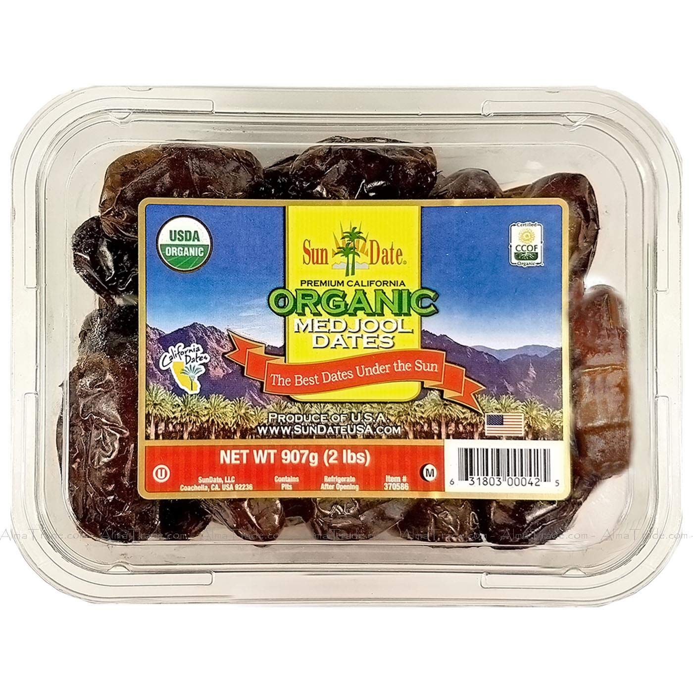 Organic California Medjool Dates 2 Lbs (907G)