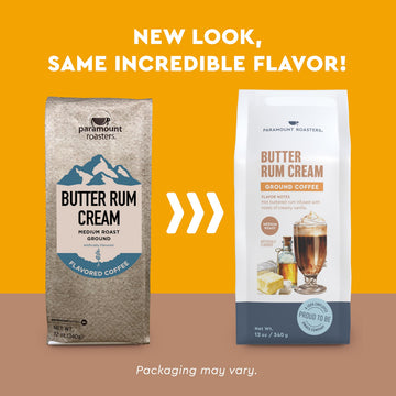 Paramount Roasters Ground Coffee Butter spirit-inspired flavor Cream 12 Ounce (Pack of 1)