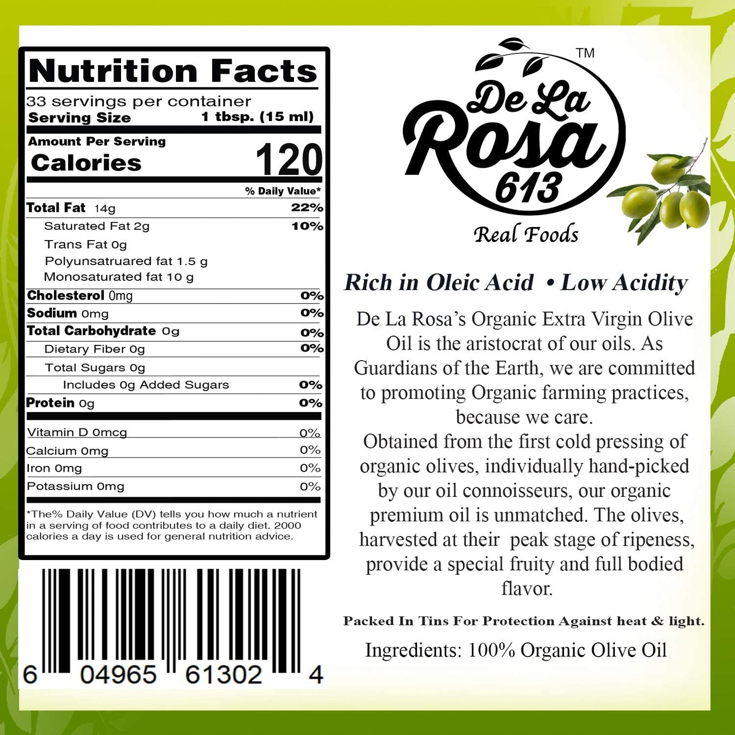 De La Rosa Extra Virgin Olive Oil, Balsamic & White Balsamic Vinegar, 100% Pure, Raw & Unfiltered, Vegan, Kosher & Gluten Free,