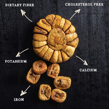 GRAMAS 2 lbs Natural Sun-Dried Turkish Figs, Gluten-Free, Non-GMO, No Added Sugar, Kosher - 4 Packs of 8oz Each