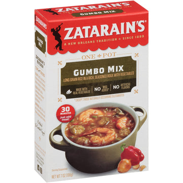 Zatarains Gumbo Mix, 7 oz, Pack of 8, Authentic Cajun Flavor, No Artificial Ingredients