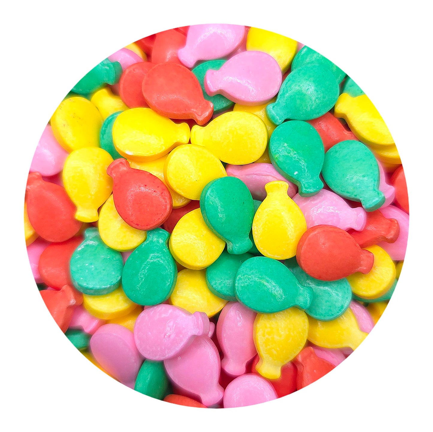 NCS Red, Yellow, Green, and Pink Balloons Edible Candy Sprinkles, 8 ounces - Great for Cupcakes, Cookies, Cakes, Cakes Pops, Don