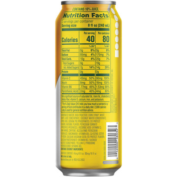 Mountain Dew Kickstart Pineapple Orange Mango, 90mg Caffeine, 80 Calories, 16 Fl Oz, Pack of 12, Orange/Red