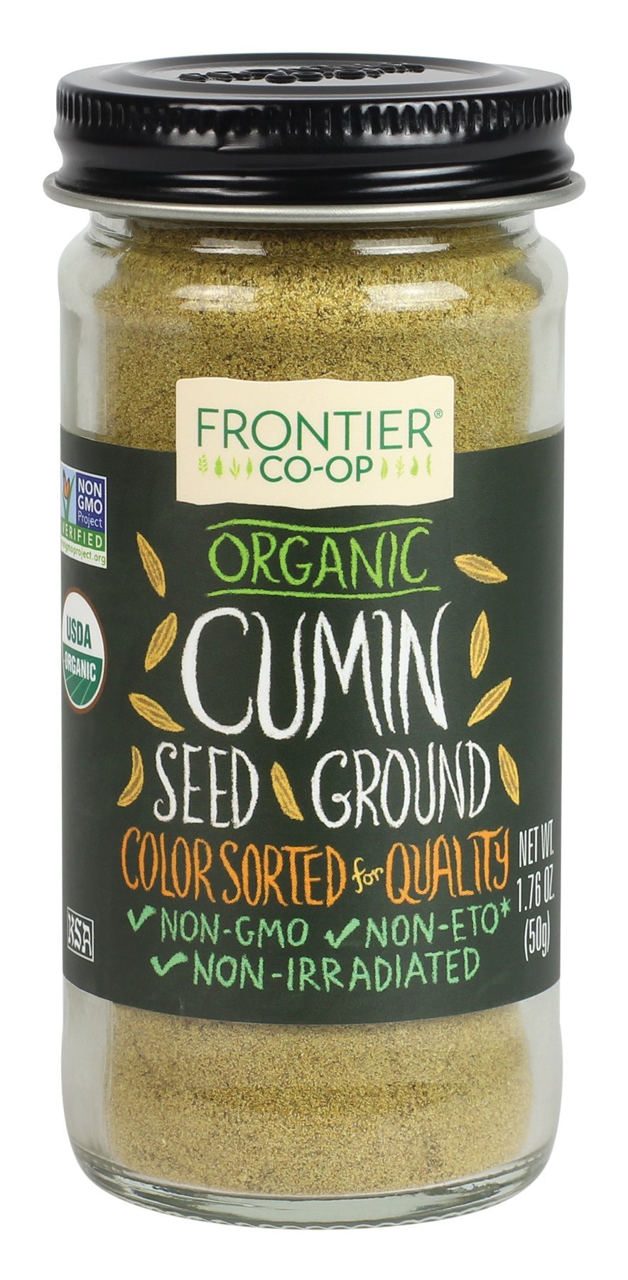 Frontier Natural Cumin Seed Ground Organic, 1.76-ounces (Pack of 3)