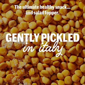 BRAMI Lupini Beans Snack, Sea Salt & Vinegar, 7g Plant Based Protein, 0g Net Carbs, Vegan, Vegetarian, Keto, Mediterranean Diet,