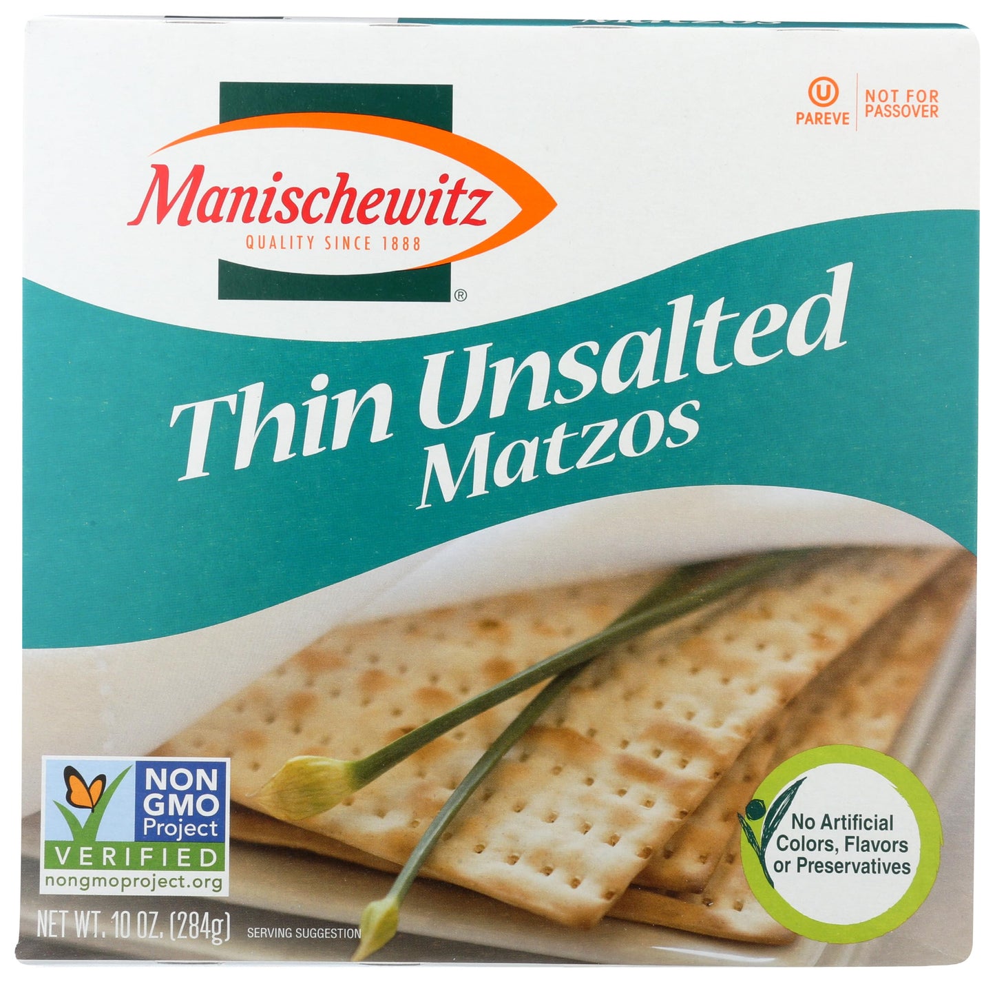 Manischewitz, Matzo, Thin, Unsalted, 10 Oz