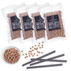LOCCA Premium Boba Pearls Tapioca for Bubble Tea - 4 Bags (56oz) with 40 Straws, With Boba Straw