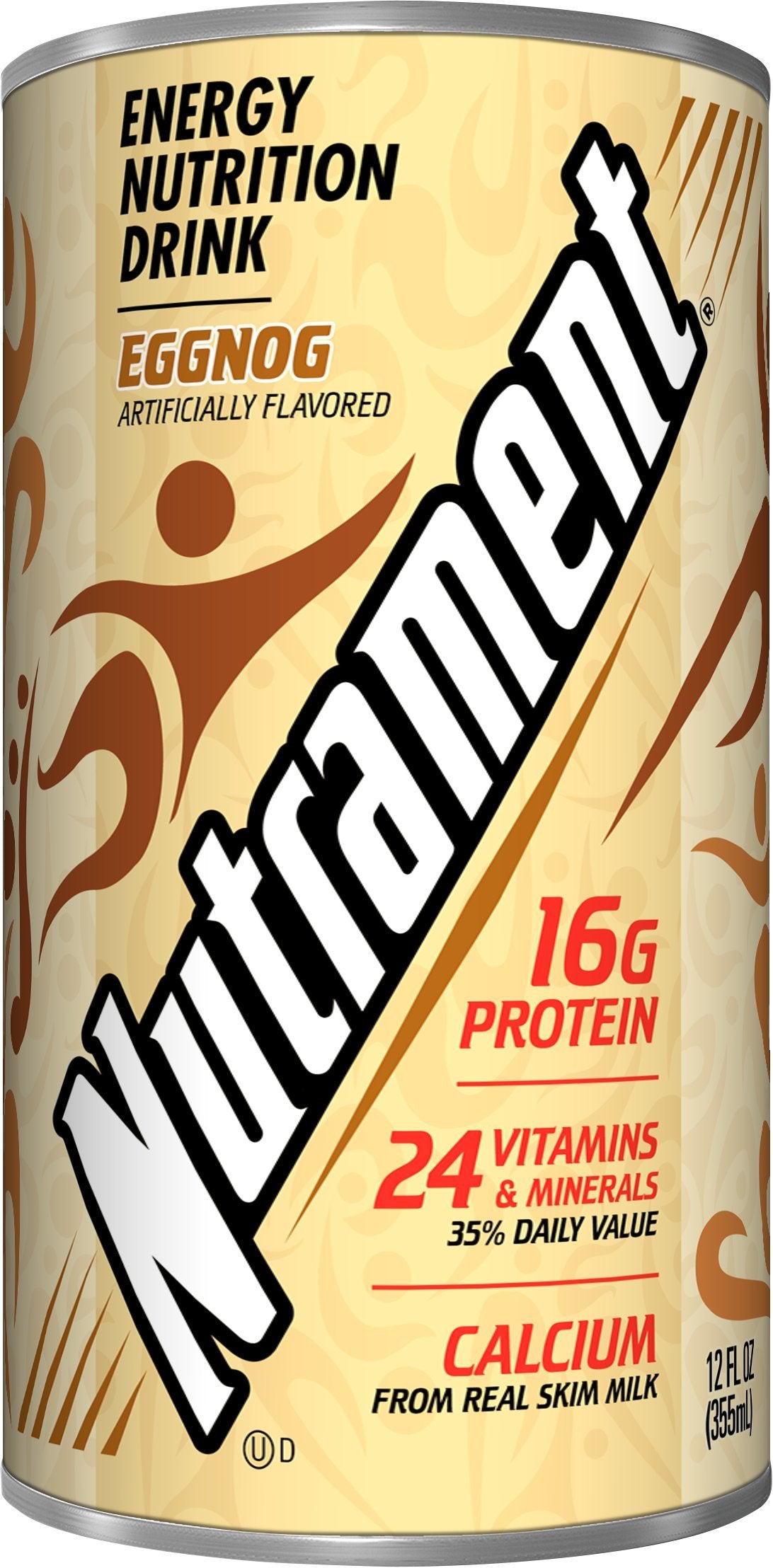 Nutrament Nutritional Drink, Egg Nog, 12 Ounce (Pack of 12)