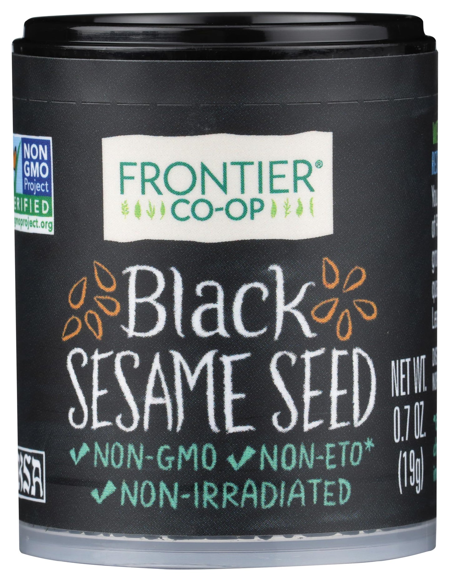 FRONTIER Black Sesame Seed, 0.7 OZ