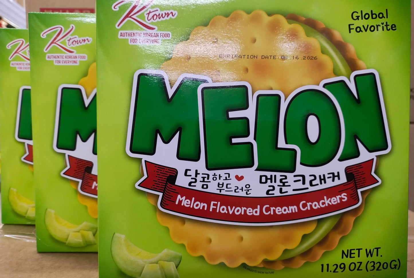 Melon Flavored Cream Crackers 3-11.29 oz pack