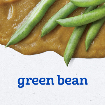 Gerber 2Nd Food Baby Food Green Bean Puree, Natural & Non-Gmo, 8 Ounce, 2 Count (Pack Of 8)
