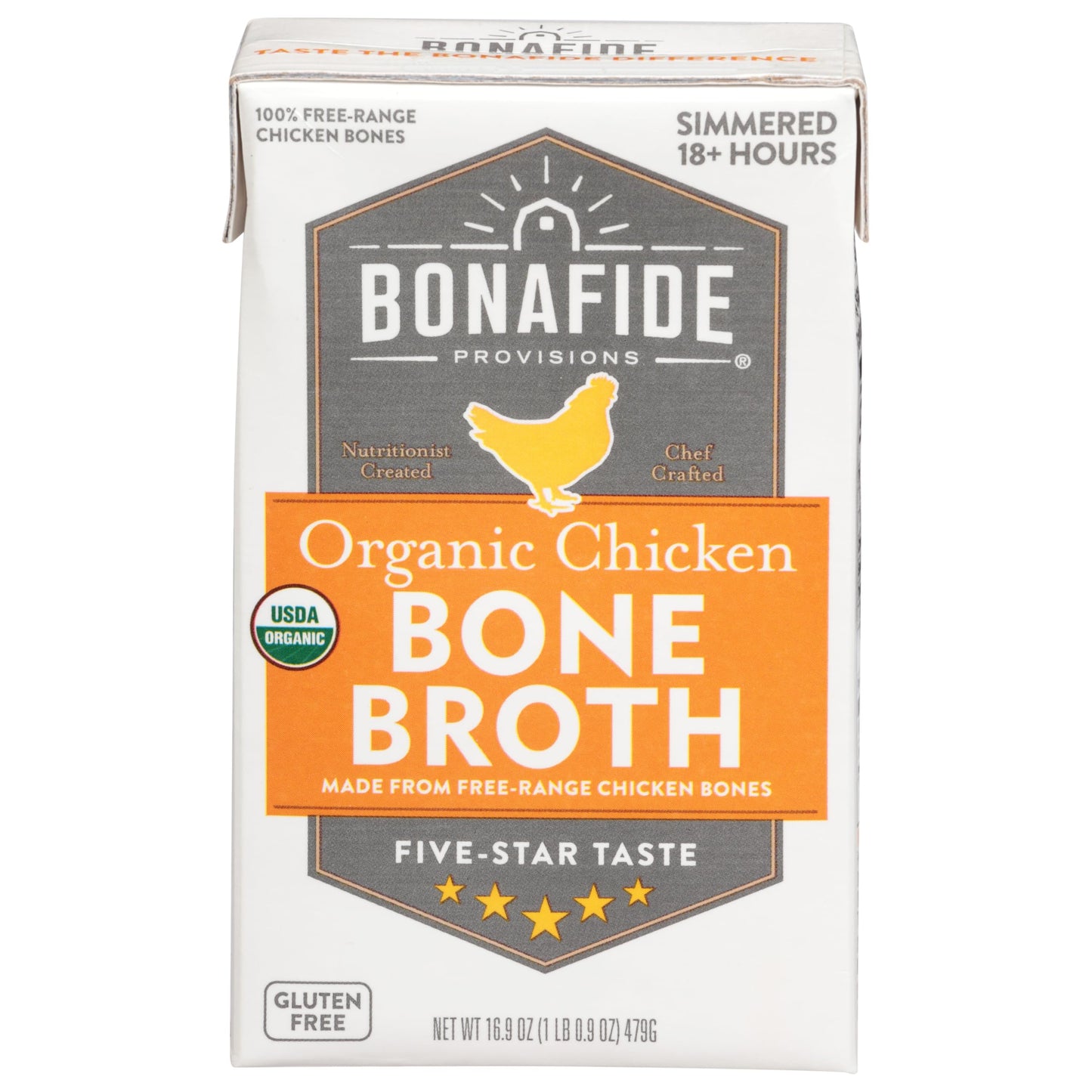 BONAFIDE PROVISIONS Organic Chicken Bone Broth, 16.9 OZ