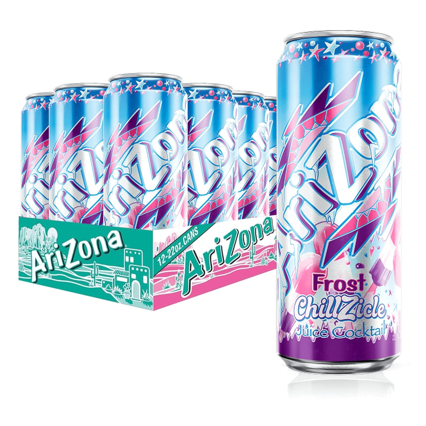 Arizona Frost Chillzicle Fruit Juice Drink - Big Can 22 Fl Oz (Pack Of 12)