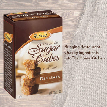 Roland Foods Demerara Brown Sugar Cubes, 35.2 Ounce Box, Specialty Imported, Model 70834, Brown