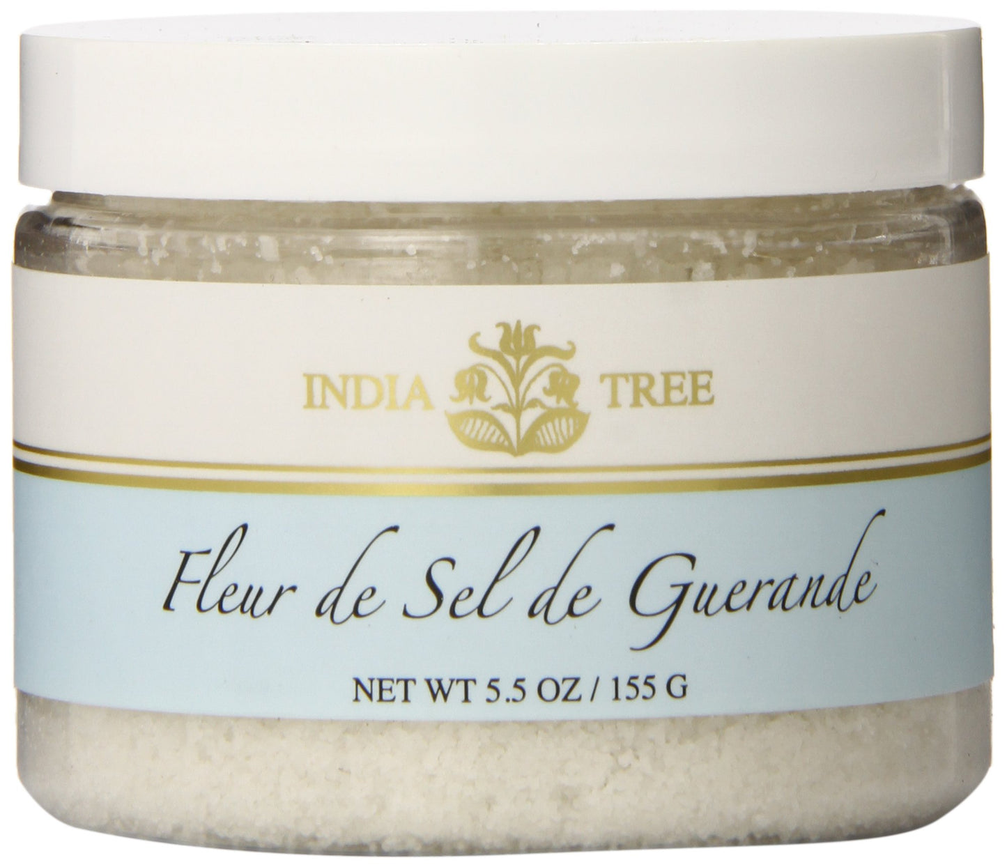 India Tree Fleur de Sel Sea Salt, 5.5 Ounce - Gourmet Natural Seasoning for Cooking and Baking