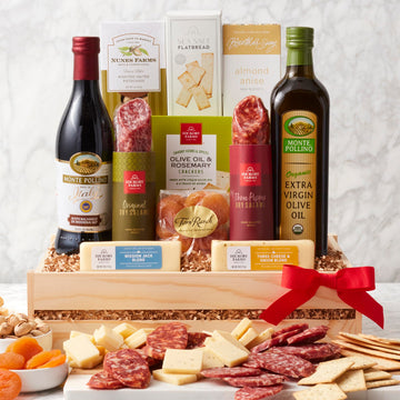 Hickory Farms Deluxe Salami Meat And Cheese Italian Gift Basket | Charcuterie Food | Summer Sausage | Fathers Day | Mothers Day | Easter | Christmas | Holiday | Housewarming | Gourmet | Sympathy | Care Package?