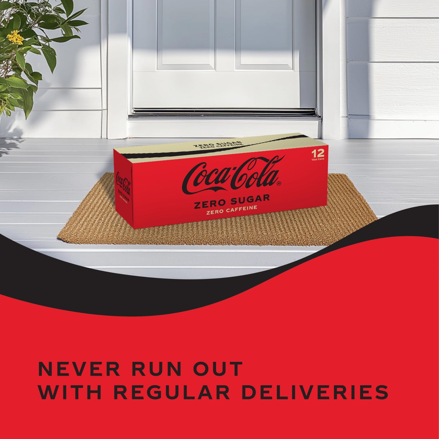Coca-Cola Zero Caffeine-Free Soda 12 Fl Oz (pack of 12)