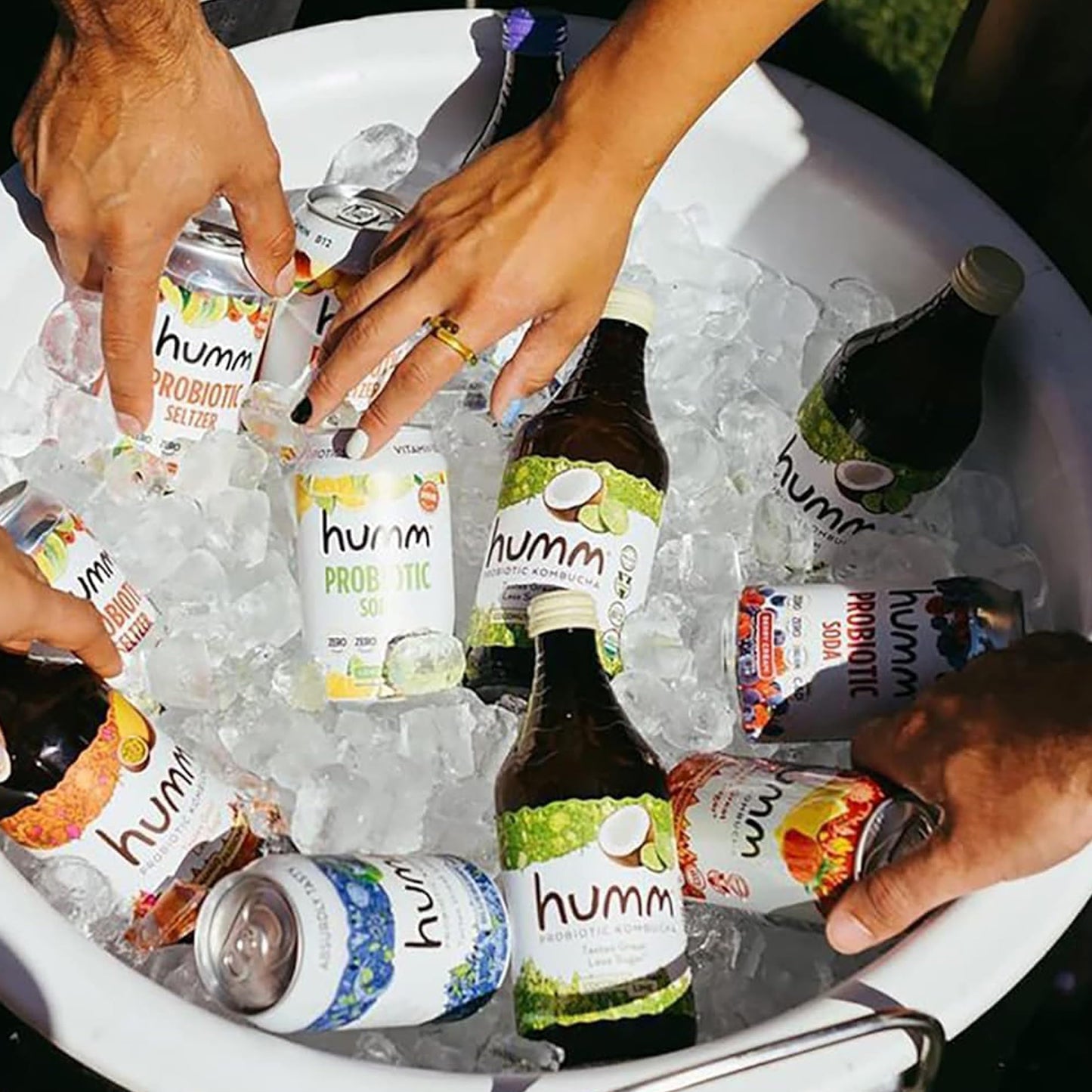 Humm Whole30 Approved Kombucha - Mango Lemon - Organic, Vegan & GMO-Free (12 Pack)