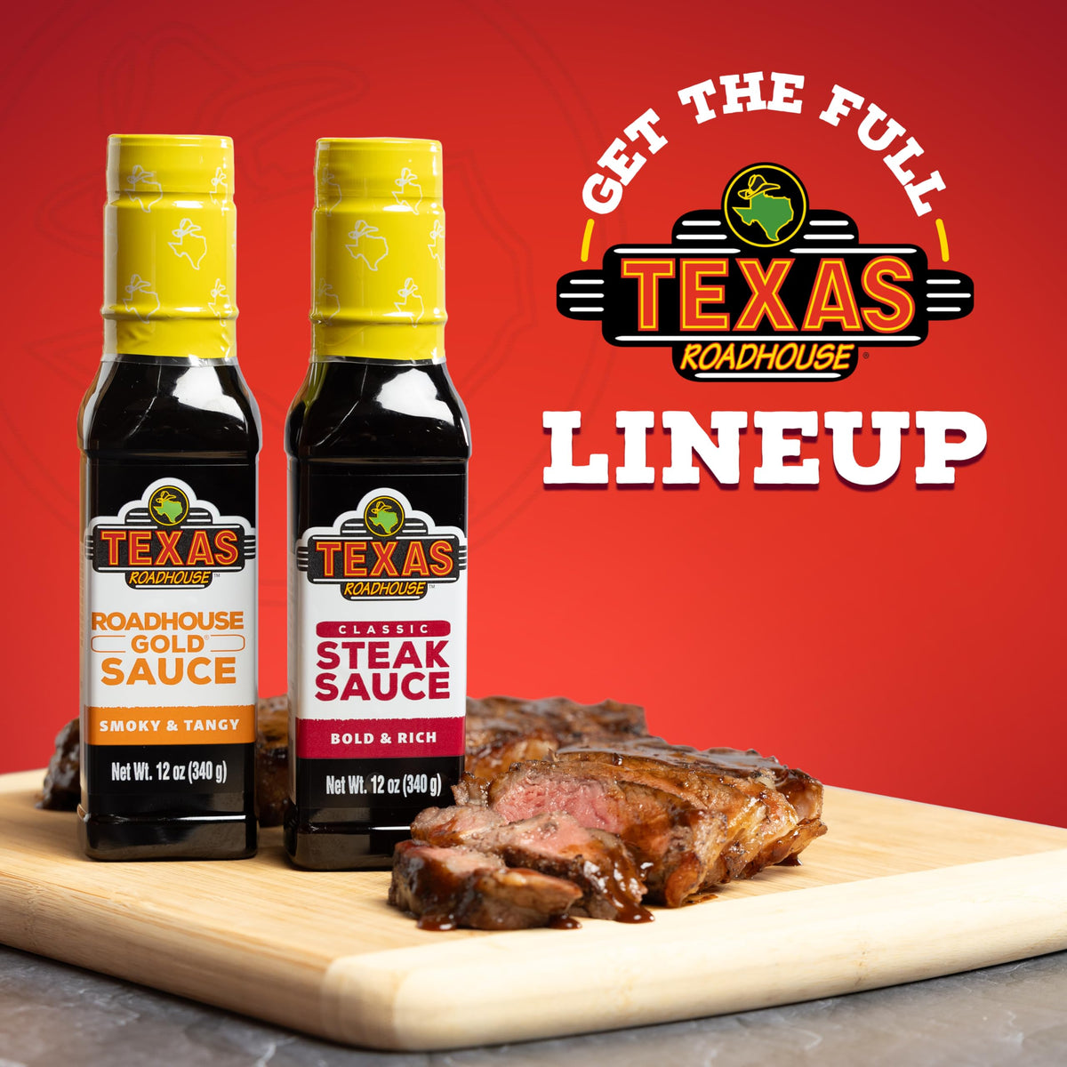 Texas Roadhouse Gold Sauce, 12 oz – Perfect Steak Marinade & Dipping Sauce with Vinegar, Apple Butter & Soy Sauce