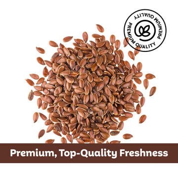 Roots Circle Premium Brown Flax Seeds - Rich in Fiber & Omega-3s - 21oz Pack