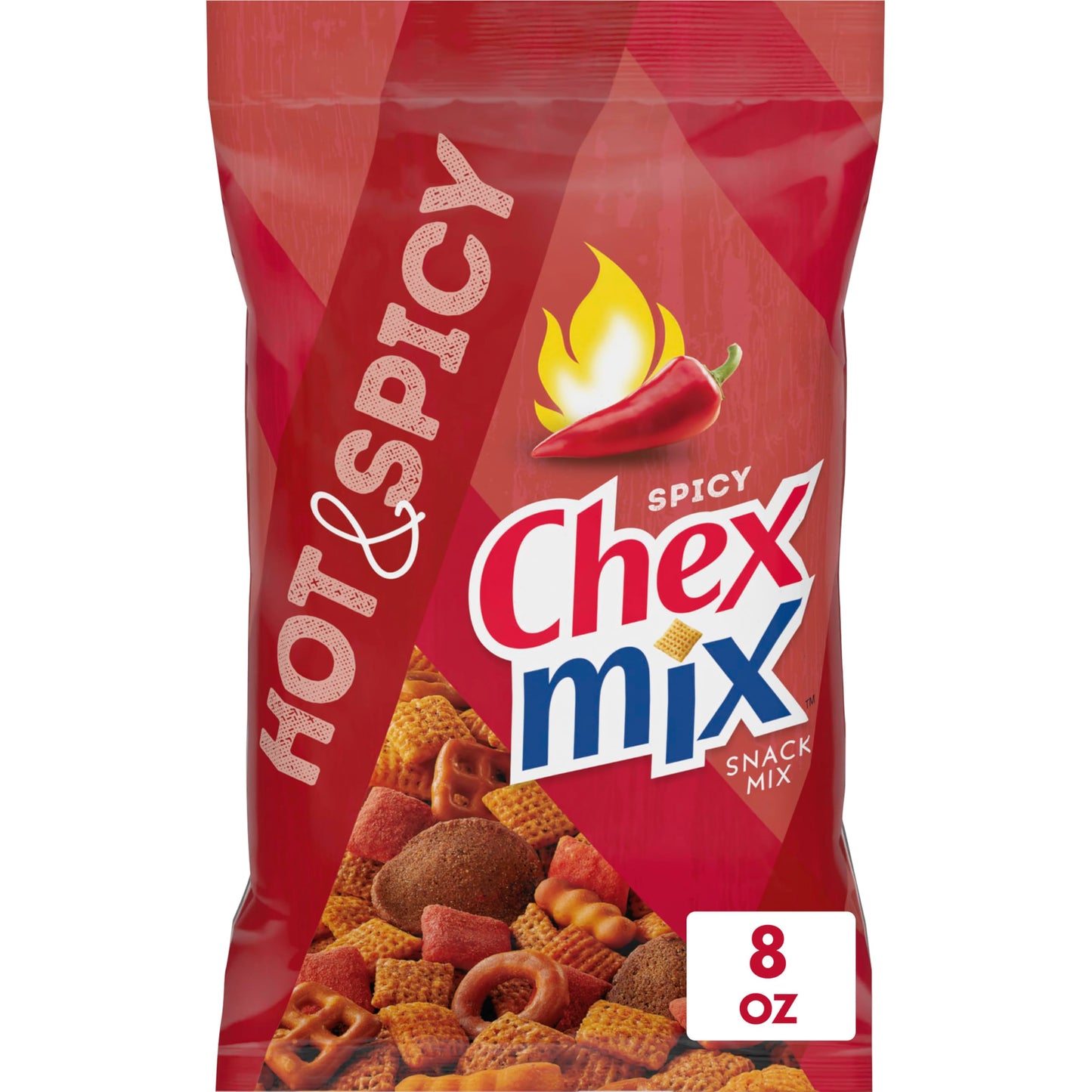 Chex Mix Hot And Spicy Savory Snack Mix Snacks 8 Oz