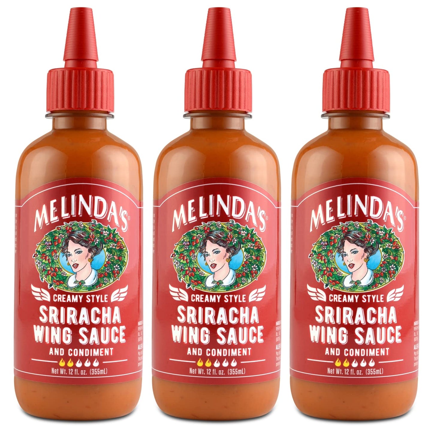 Melinda's - Creamy Style Sriracha Wing Sauce - 12oz, 3pck