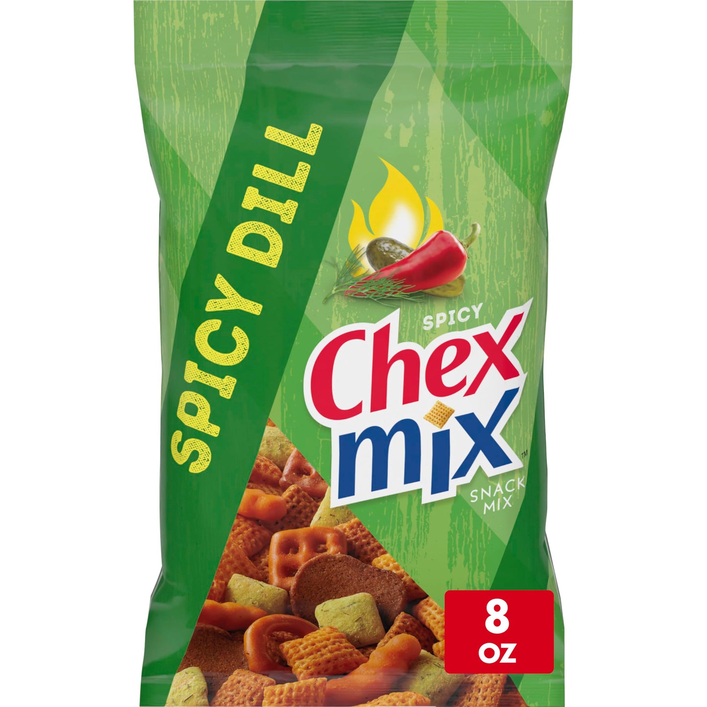 Chex Mix Spicy Dill Savory Snack Mix Snacks 8 Oz