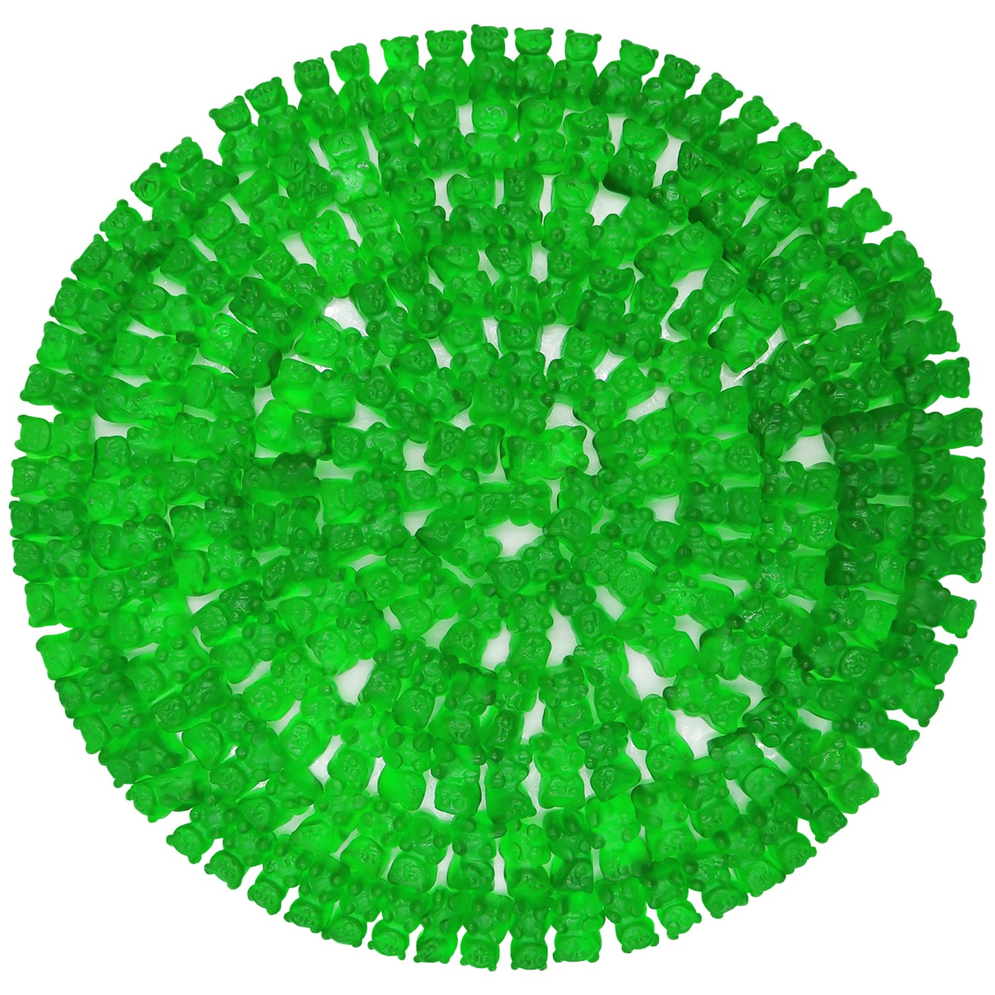 FirstChoiceCandy Gummy Bears (Green Apple, 2 Pound (Pack of 1))
