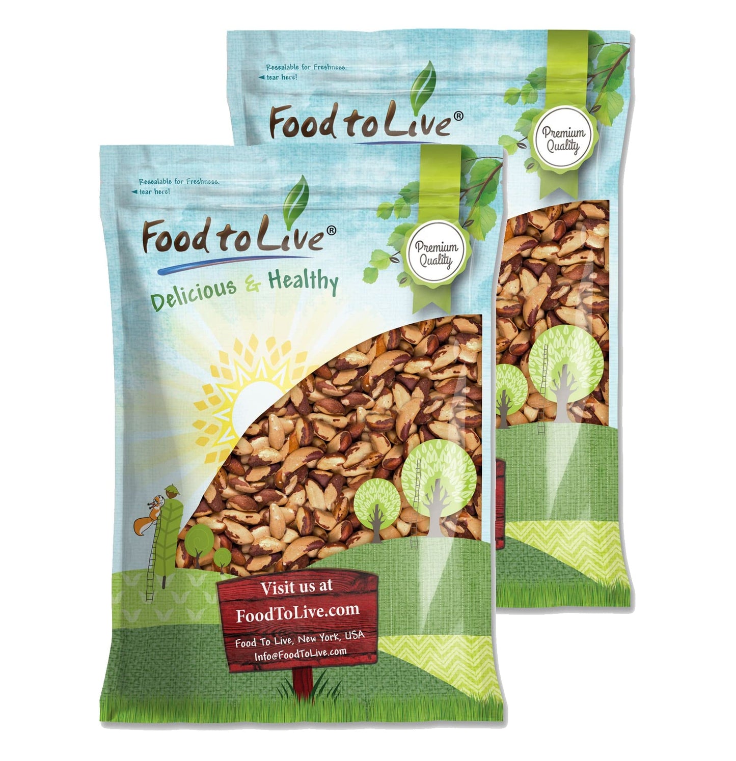 Food To Live Dry Roasted Brazil Nuts 16 Pounds - Unsalted Whole Oven Roasted Brazilian Nuts No Oil Added Shelled Kosher Bulk. Good Source Of Protein & Essential Fatty Acids. Crunchy Snack