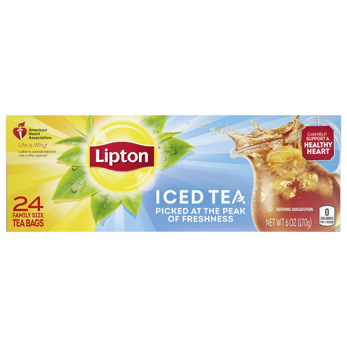 Lipton Iced Tea Family Size Tea Bags - 24 Count
